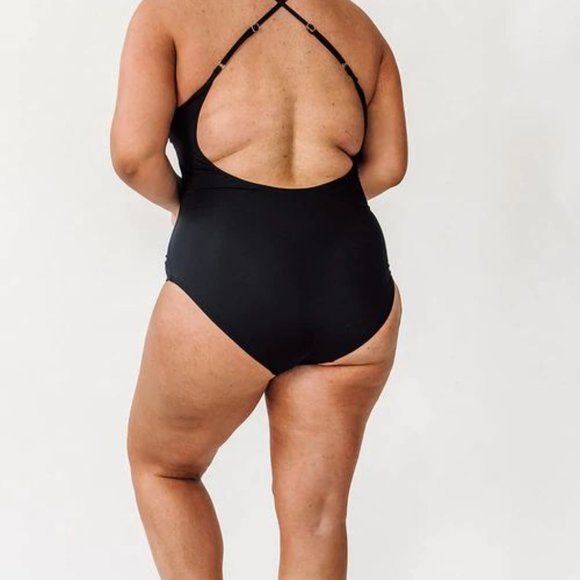 Lime Ricki 2X Black Swimsuit New with Tags - Picture 2 of 7